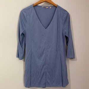 Soft Surroundings Tops Womens Size Small Purple Blue Tunic Stretch Cotton